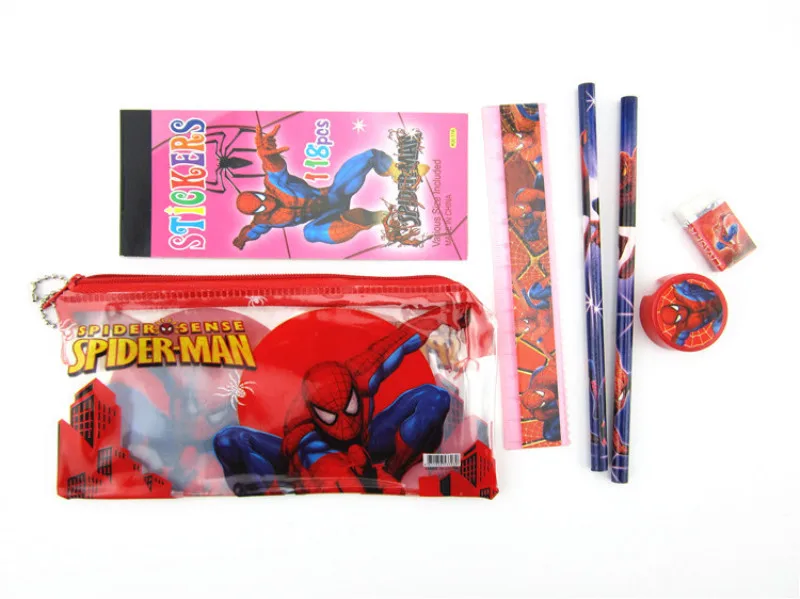 1set=7pcs Super Hero Spiderman Stationery Sets Pencil Case Ruler Erase Birthday Party Gift Party Favors Birthday Decoration
1set=7pcs Super Hero Spiderman Stationery Sets Pencil Case Ruler Erase Birthday Party Gift Party Favors Birthday Decoration
