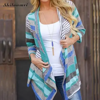 2018 New Womens Spring Autumn Batwing Sleeve Irregular Knitted Cloak Cardigan Tassel Striped Waterfall Loose Casual Jacket Coat
2018 New Womens Spring Autumn Batwing Sleeve Irregular Knitted Cloak Cardigan Tassel Striped Waterfall Loose Casual Jacket Coat