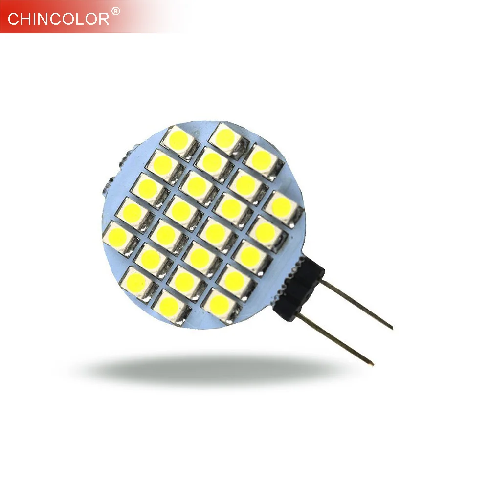 

G4 LED Lamp Bulb 4W DC12V 24leds 3528 SMD Spotlight Corn Bulb Car Boat RV Light Warm Cold White Long Lifespan Fast Ship UW