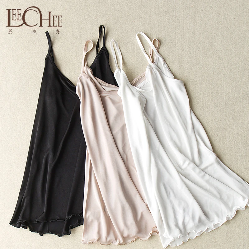 JSC-008 Leechee 100% Nature Silk Women Camisoles Inside Backless Casual O-Neck Simple Thin Real Silk Sling Ladies Bottoming
JSC-008 Leechee 100% Nature Silk Women Camisoles Inside Backless Casual O-Neck Simple Thin Real Silk Sling Ladies Bottoming