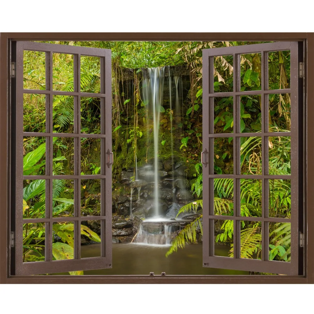 Free shipping 3D Effect Window Wall Sticker Mountain Waterfall Landscape Vinyl Decal Decor Mural Wall Sticker Home Decor Gift
Free shipping 3D Effect Window Wall Sticker Mountain Waterfall Landscape Vinyl Decal Decor Mural Wall Sticker Home Decor Gift