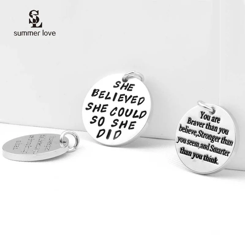 Summer Love 2019 Inspirational Stainless Steel Charms Pendants For Bracelet&Bangle Fit DIY Gift Jewelry Making with Link Ring
Summer Love 2019 Inspirational Stainless Steel Charms Pendants For Bracelet&Bangle Fit DIY Gift Jewelry Making with Link Ring