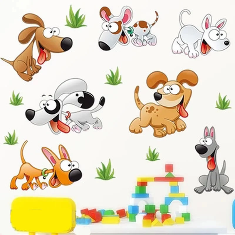 Happy Dog Wall Sticers Removable Vinyl Nursery Kids Baby Child Bedrooms Home wall Decor Art Mural DIY mickey mouse Wallpapers
Happy Dog Wall Sticers Removable Vinyl Nursery Kids Baby Child Bedrooms Home wall Decor Art Mural DIY mickey mouse Wallpapers