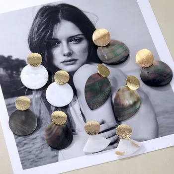 Natural shell women's earrings 2019 earrings BOHO fashion Korean jewelry geometric pendant earrings party gifts
Natural shell women's earrings 2019 earrings BOHO fashion Korean jewelry geometric pendant earrings party gifts