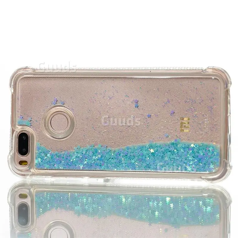 Dynamic Liquid Glitter Sand Quicksand TPU Case for Xiaomi Mi A1 / Mi 5X - Silver Blue Star