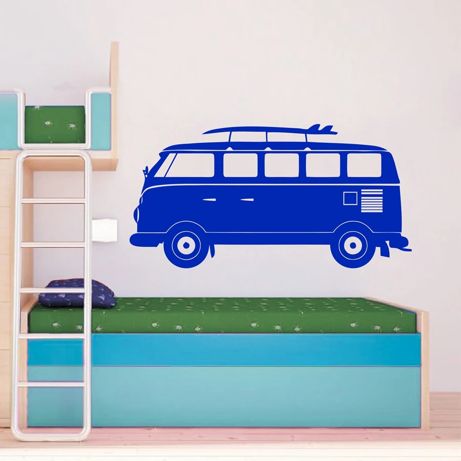 Cartoon VOLKSWAGEN Camper Van Wall Art Vinyl Decal Sticker Kids Room Retro Wall Decor
Cartoon VOLKSWAGEN Camper Van Wall Art Vinyl Decal Sticker Kids Room Retro Wall Decor