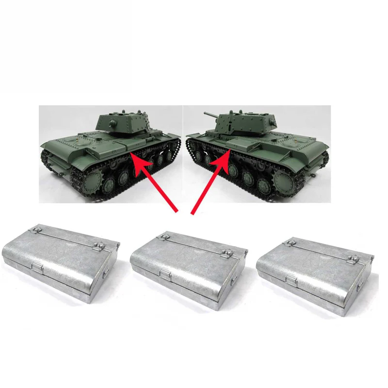 3pcs/sets Mato 1:16 3878-1 Soviet KV-1 remote control tank model accessories metal surface metal storage box
3pcs/sets Mato 1:16 3878-1 Soviet KV-1 remote control tank model accessories metal surface metal storage box