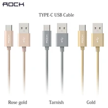 30cm 100cm 180cm Long Short Type C USB Cable for Macbook OnePlus 2 3 type-c charger wire ZUK Z1 2 fast Charging Original ROCK