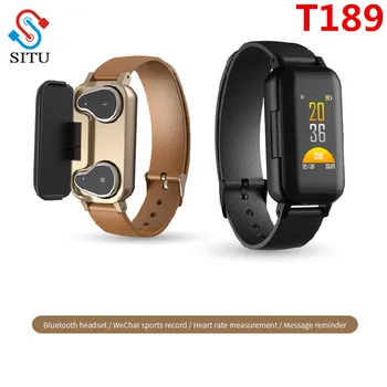 T89 Dual Bluetooth 5.0 Earphone Smart Bracelet Heart Rate Blood Pressure Tracker Smart Watch Men For IOS Android Phone 4.9
T89 Dual Bluetooth 5.0 Earphone Smart Bracelet Heart Rate Blood Pressure Tracker Smart Watch Men For IOS Android Phone 4.9
