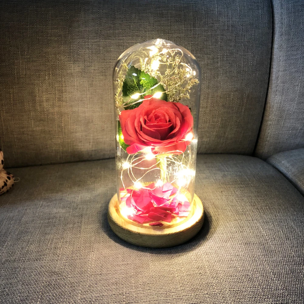 Fleur qui ne fane pas lumineuse