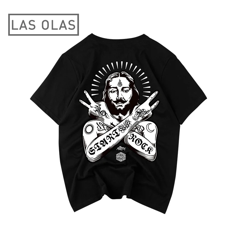 2017 3d Print Unisex T-shirts Men Black Pure Cotton Hip Hop Funny Rock Summer Jesus Pattern Short Sleeves Tee Shirt 3XL 70B0423
2017 3d Print Unisex T-shirts Men Black Pure Cotton Hip Hop Funny Rock Summer Jesus Pattern Short Sleeves Tee Shirt 3XL 70B0423