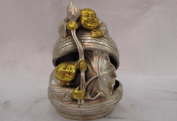 song voge gem S1098 6 Chinese Palace White Copper Silver Gild Lotus Hop Immortals God Budddha Statue
song voge gem S1098 6 Chinese Palace White Copper Silver Gild Lotus Hop Immortals God Budddha Statue