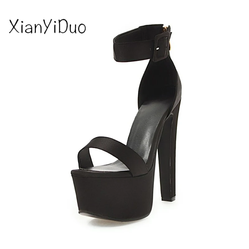 Xianyiduo 2019 Summer Women's shoes Nylon fashion sexy party open toe ultra high heels platform sandals plus size 33-48 /z-37
Xianyiduo 2019 Summer Women's shoes Nylon fashion sexy party open toe ultra high heels platform sandals plus size 33-48 /z-37