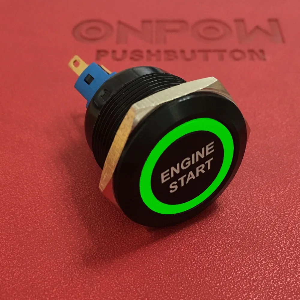 ONPOW 22mm 1NO1NC black momentary ring illuminated pushbutton switch with ENGINE START symbol GQ22-11E/G/12V/A-ES
ONPOW 22mm 1NO1NC black momentary ring illuminated pushbutton switch with ENGINE START symbol GQ22-11E/G/12V/A-ES