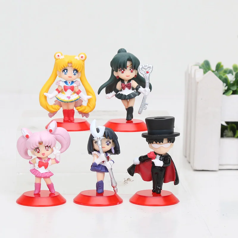 5pcs/set 4cm Anime Sailor Moon Tsukino Usagi Chibiusa Chiba Mamoru Tomoe Hotaru Satur PVC Action Figure Collectible Toys Dolls
5pcs/set 4cm Anime Sailor Moon Tsukino Usagi Chibiusa Chiba Mamoru Tomoe Hotaru Satur PVC Action Figure Collectible Toys Dolls