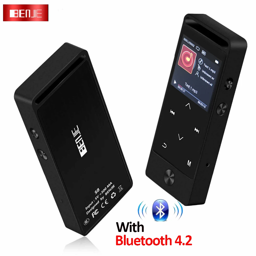 MP3 Player Bluetooth 4.0 8GB BENJIE S5 Upgrade Metal Touch Screen HIFI Lossless MP3 Music Player
MP3 Player Bluetooth 4.0 8GB BENJIE S5 Upgrade Metal Touch Screen HIFI Lossless MP3 Music Player