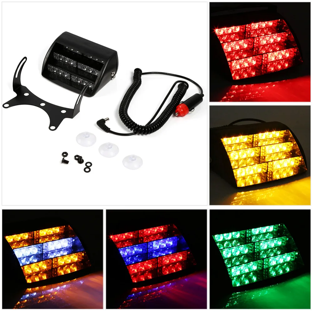Super Bright 18 LEDs Emergency Car Police Vehicle Strobe Warning Lights Windshields Dashboard Flash Warning for Truck Ambulance
Super Bright 18 LEDs Emergency Car Police Vehicle Strobe Warning Lights Windshields Dashboard Flash Warning for Truck Ambulance