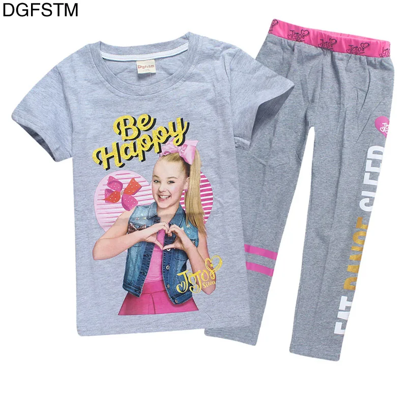 2018 spring and summer JOJO siwa children's wear cotton short-sleeved T-shirt + casual pants sweet girl children suit clothes
2018 spring and summer JOJO siwa children's wear cotton short-sleeved T-shirt + casual pants sweet girl children suit clothes