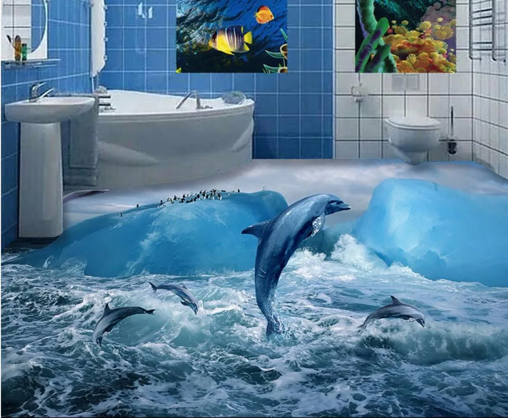 Плитка с дельфинами