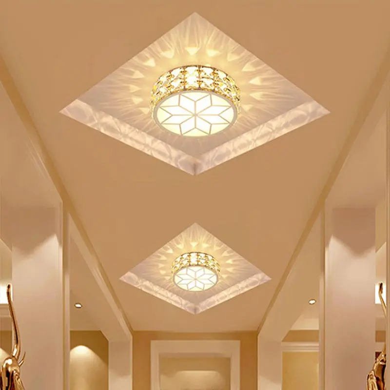 Хрустальные светодиодные потолочные светильники для гостиной спальни лампы 5 Вт