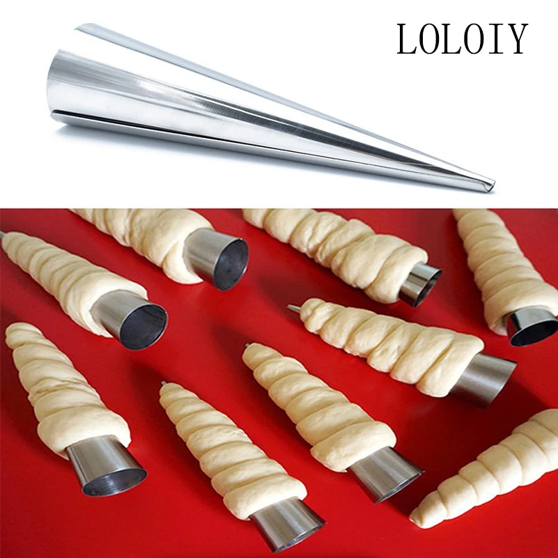 3 Pcs/Set 8.8*2.5 CM Croissant Molds Cream Horns Pastry Roll Moulds Stainless Steel, DIY Spiral Baking Tools
3 Pcs/Set 8.8*2.5 CM Croissant Molds Cream Horns Pastry Roll Moulds Stainless Steel, DIY Spiral Baking Tools