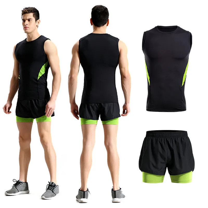 2Pcs/Set Men Tracksuit Gym Set Active Wear Running T-shirts And Running Sports Shorts Gym Sportswear Workout Fitness Men Suit
2Pcs/Set Men Tracksuit Gym Set Active Wear Running T-shirts And Running Sports Shorts Gym Sportswear Workout Fitness Men Suit