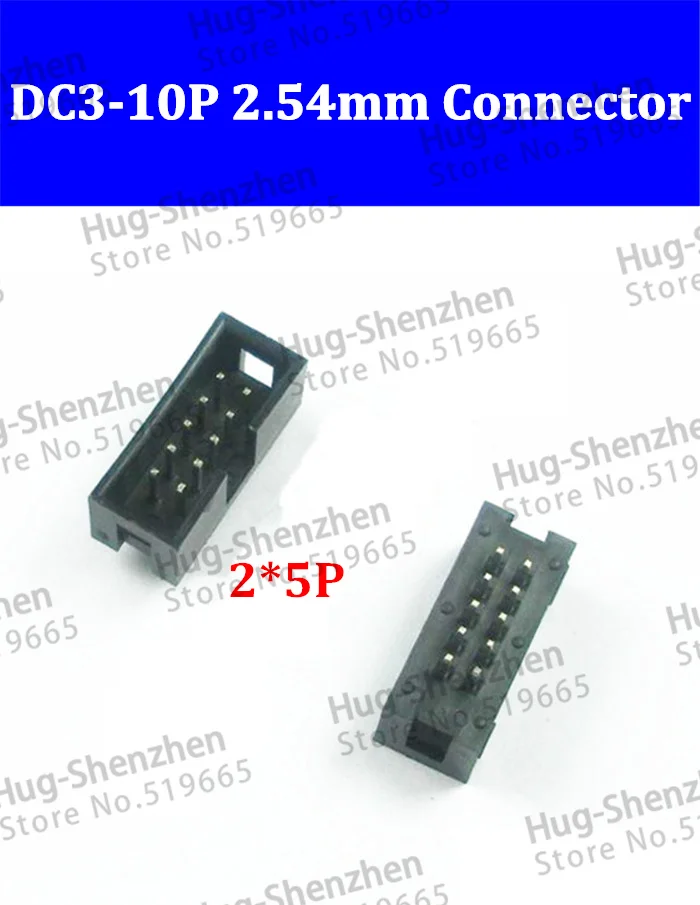 100 шт./лот DC3-10P JTAG ISP разъем прямой IDC Box заголовки Разъем 10 контактов 2x5 2,54 мм Шаг коробки заголовки 10P female connecto
100 шт./лот DC3-10P JTAG ISP разъем прямой IDC Box заголовки Разъем 10 контактов 2x5 2,54 мм Шаг коробки заголовки 10P female connecto
