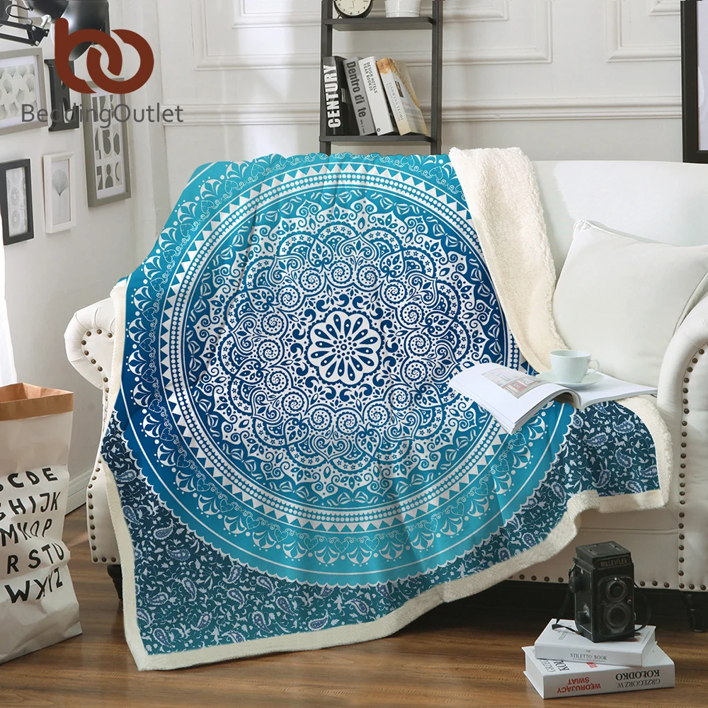 BeddingOutlet Sherpa Throw Blanket Turquoise Paisley Mandala Design Sherpa Fleece Blanket Super Soft Cozy Velvet Plush Blanket
BeddingOutlet Sherpa Throw Blanket Turquoise Paisley Mandala Design Sherpa Fleece Blanket Super Soft Cozy Velvet Plush Blanket