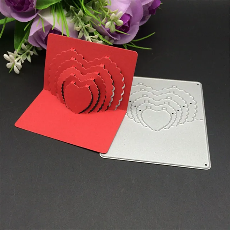 Metal cutting dies 3D stereo concentric sweet heart Scrapbook card paper craft home decoration embossing stencils cutter
Metal cutting dies 3D stereo concentric sweet heart Scrapbook card paper craft home decoration embossing stencils cutter