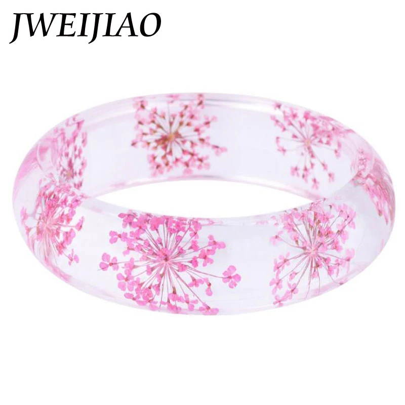 JWEIJIAO New 4 Colors Yellow/Blue/Pink/Orange Transparent Resin Dried Flower Bracelet & Bangle Babysbreath Flower Jewelry S0015
JWEIJIAO New 4 Colors Yellow/Blue/Pink/Orange Transparent Resin Dried Flower Bracelet & Bangle Babysbreath Flower Jewelry S0015