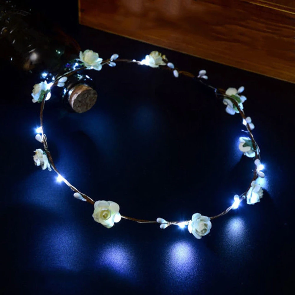 Flashing LED Glow Crown hair accessories Floral headband led Party Wedding Women Girls LED Light Up Flower Headband Hair Wreath
Flashing LED Glow Crown hair accessories Floral headband led Party Wedding Women Girls LED Light Up Flower Headband Hair Wreath