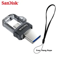 Original Sandisk Dual OTG USB Flash Drive High Speed 150M/S Extreme USB3.0 PenDrives 32GB 16GB 64GB Pen Drives Memory Stick image