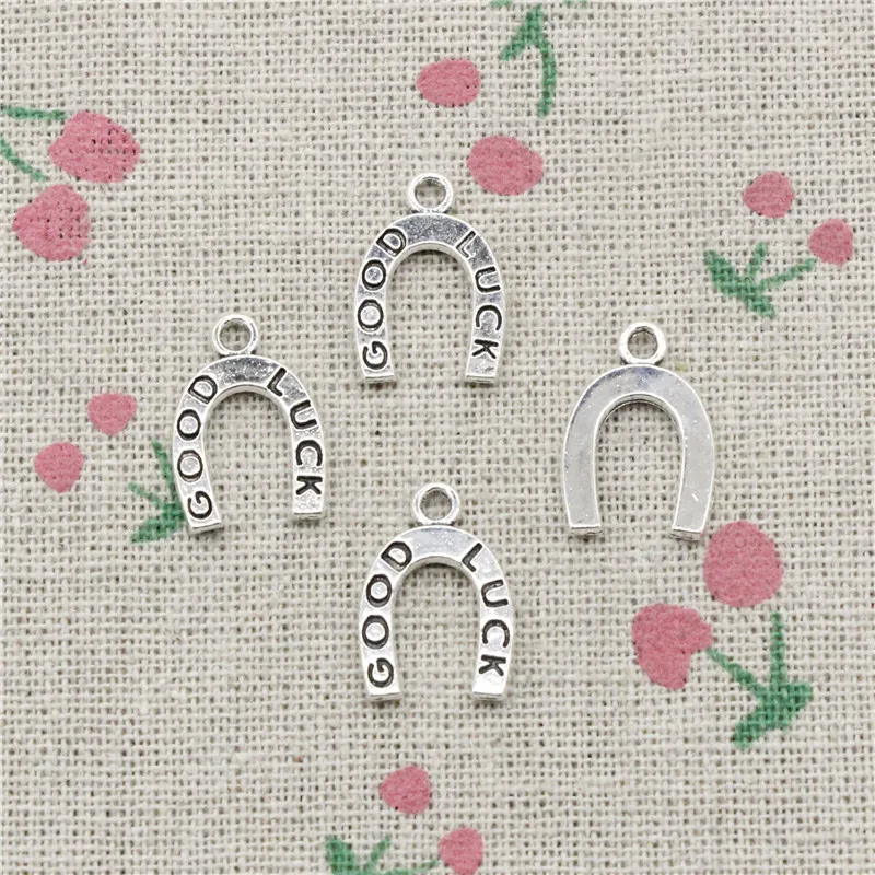 34pcs Charms lucky horseshoe good luck 17*12mm Tibetan Silver Vintage Pendants For Jewelry Making DIY Bracelet Necklace
34pcs Charms lucky horseshoe good luck 17*12mm Tibetan Silver Vintage Pendants For Jewelry Making DIY Bracelet Necklace