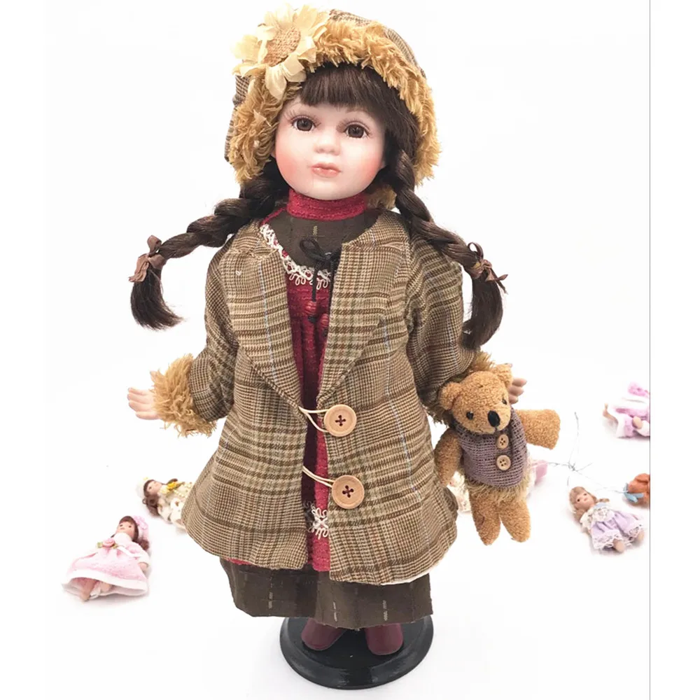 45cm Vintage Girl Porcelain Doll Lifelike Style Collection Ceramics Doll Girl Birthday Christmas Gift Artistic Home Decoration
45cm Vintage Girl Porcelain Doll Lifelike Style Collection Ceramics Doll Girl Birthday Christmas Gift Artistic Home Decoration