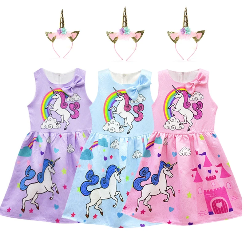 Baby Girls Dress Unicorn Costume for Kids Children Party Dresses flamingo Clothes kids Princess Dress unicornio vestido headband
Baby Girls Dress Unicorn Costume for Kids Children Party Dresses flamingo Clothes kids Princess Dress unicornio vestido headband