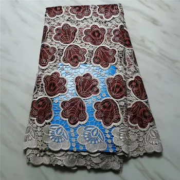 New Nigerian Cord Lace Fabrics 2019 Guipure Dentelle Tissu 5 Yards Latest Heavy African Guipure Water Soluble Lace With Stones
New Nigerian Cord Lace Fabrics 2019 Guipure Dentelle Tissu 5 Yards Latest Heavy African Guipure Water Soluble Lace With Stones