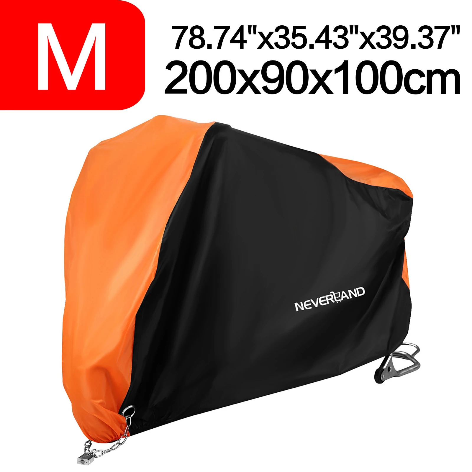 M 200x90x100cm 190T Waterproof Black Orange Motorcycle Covers Outdoor Indoor Bike Scooter Motors Rain UV Dust Protective Cover
M 200x90x100cm 190T Waterproof Black Orange Motorcycle Covers Outdoor Indoor Bike Scooter Motors Rain UV Dust Protective Cover