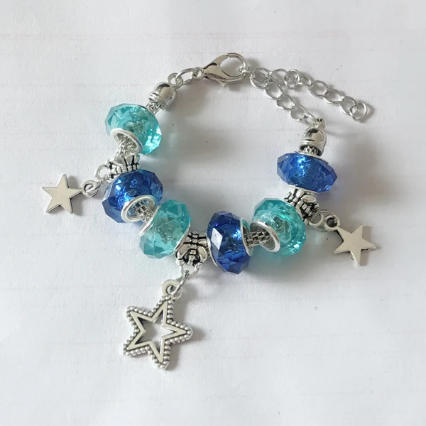10PCS/Lot Fashion Jewelry Beaded Bracelet Blue Bead Star Charm Bracelets for Women Girls Pulsera
10PCS/Lot Fashion Jewelry Beaded Bracelet Blue Bead Star Charm Bracelets for Women Girls Pulsera
