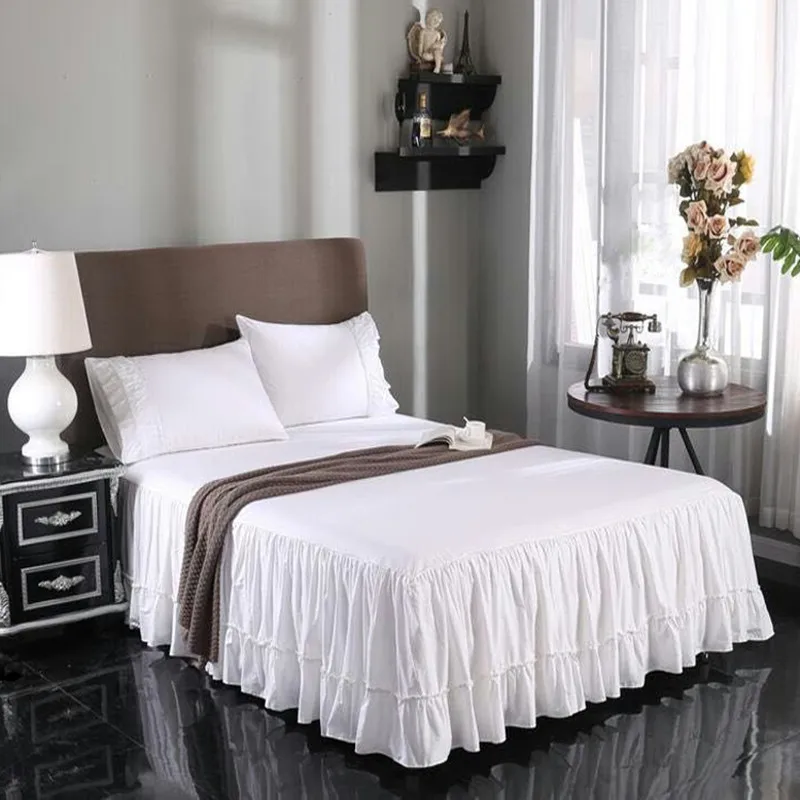100%cotton white Korean bed skirt Hotel twill bed apron ruffles beauty bedspread twin full queen king size free shipping SN
100%cotton white Korean bed skirt Hotel twill bed apron ruffles beauty bedspread twin full queen king size free shipping SN