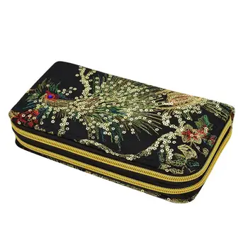 Women Ethnic Peacock Embroidery Zipper Wallet Long Card Holder Case Coin Purse Gift
Women Ethnic Peacock Embroidery Zipper Wallet Long Card Holder Case Coin Purse Gift