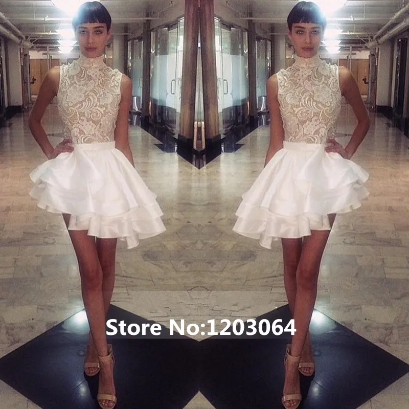 Vestidos Largos 2019 New Short Prom Dress High Neck Summer Dress Vestidos Largos Cheap Real Sample Lace And Organza Prom Dresses
Vestidos Largos 2019 New Short Prom Dress High Neck Summer Dress Vestidos Largos Cheap Real Sample Lace And Organza Prom Dresses