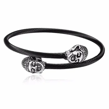 Fashion Women Men Bangle Bracelet Punk Black Twisted Wire Cable Cuff Stainless Steel Jewelry
Fashion Women Men Bangle Bracelet Punk Black Twisted Wire Cable Cuff Stainless Steel Jewelry