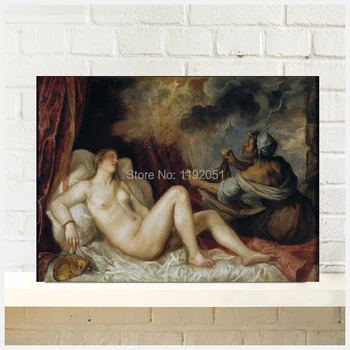 classical canvas painting portrait art nude picture Titian Tiziano Vecellio Danae Receiving the Shower of Gold
classical canvas painting portrait art nude picture Titian Tiziano Vecellio Danae Receiving the Shower of Gold