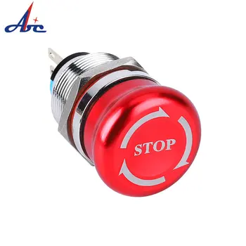 22mm Mushroom Latching Red Emergency Stop Logo SPST/DPDT Self-locking Waterproof 3Pins Push Button Switch
22mm Mushroom Latching Red Emergency Stop Logo SPST/DPDT Self-locking Waterproof 3Pins Push Button Switch