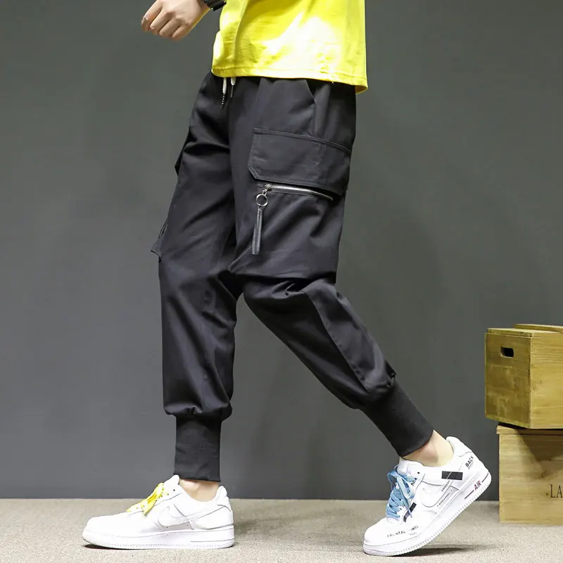 Фото Мужские брюки-карго большого размера 5XL в стиле хип-хоп уличные брюки Харадзюку