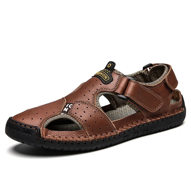 2019 Summer New Leather Casual Breathable Men's Sandals Fashion Beach Shoes Flat Large Size Comfortable Light
2019 Summer New Leather Casual Breathable Men's Sandals Fashion Beach Shoes Flat Large Size Comfortable Light