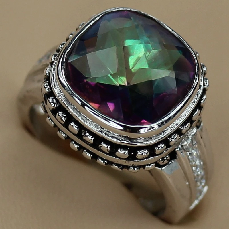 SHUNXUNZE big vintage rings jewelry for women accessories Rainbow Mystic stone Explosion models Rhodium Plated R3278 size 6 7 8
SHUNXUNZE big vintage rings jewelry for women accessories Rainbow Mystic stone Explosion models Rhodium Plated R3278 size 6 7 8