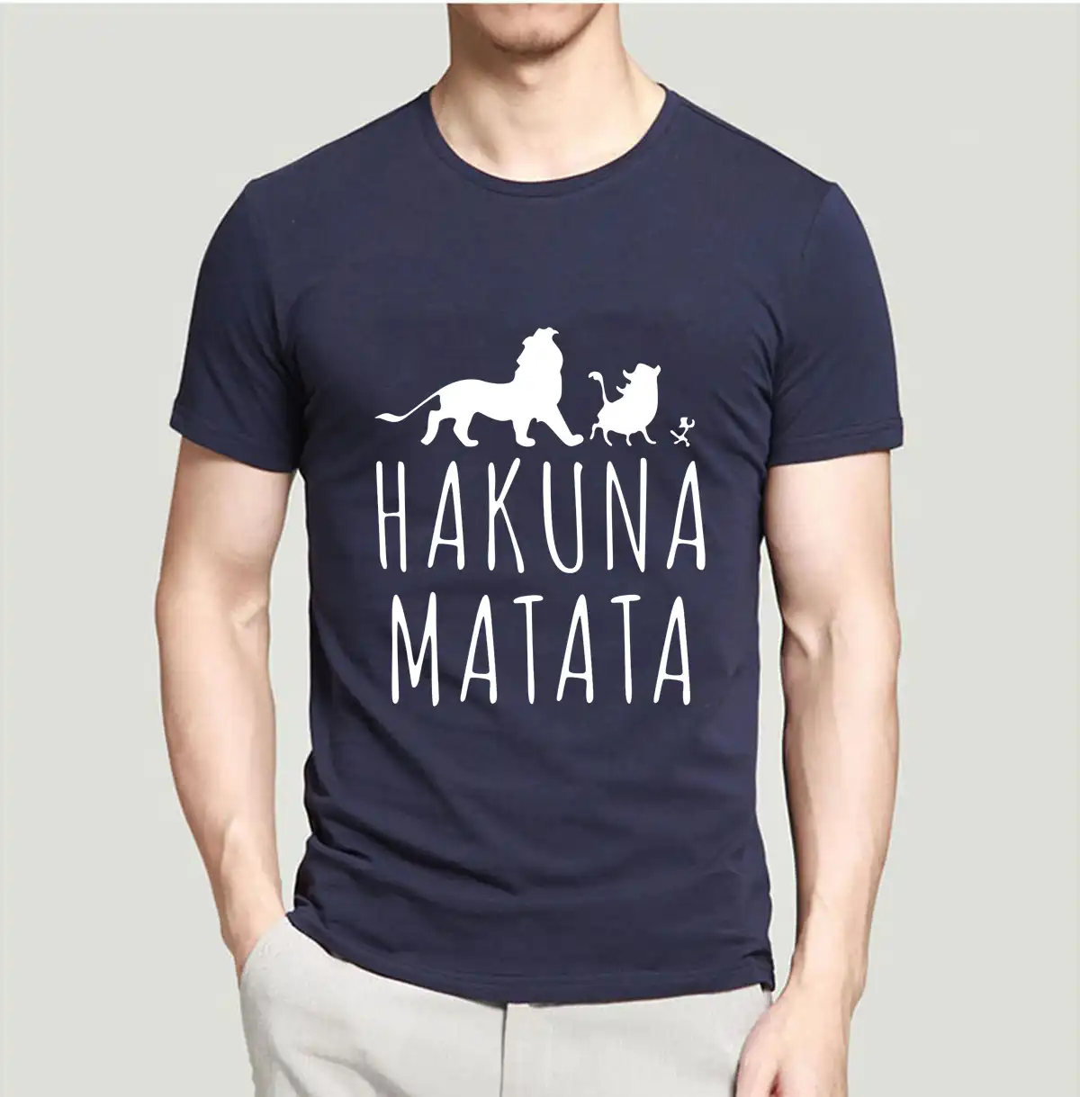 hakuna matata men t shirt 2019 summer 100% cotton high quality