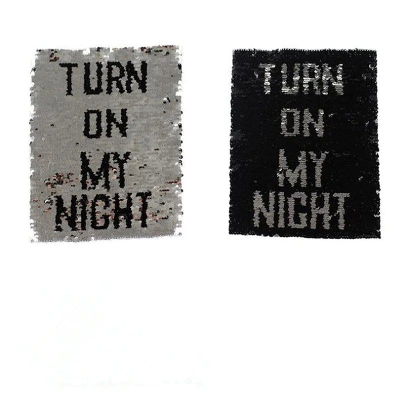 Clothing Women Patch Reversible change color Letters up and down flip sequins patches for clothing stranger things Stickers
Clothing Women Patch Reversible change color Letters up and down flip sequins patches for clothing stranger things Stickers