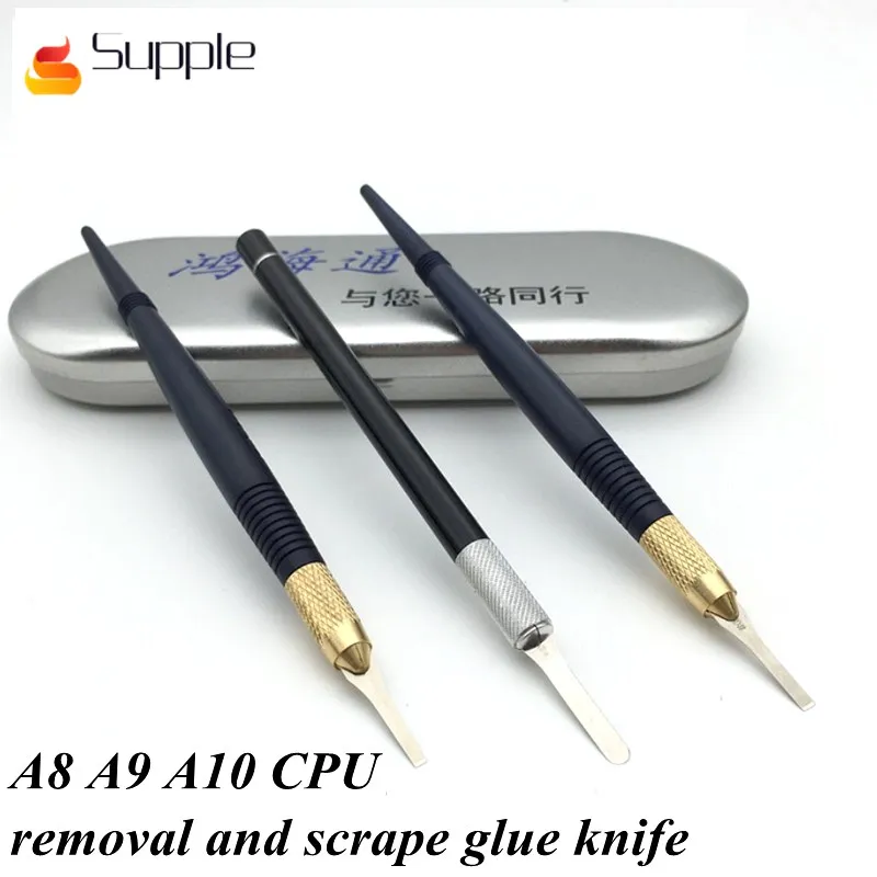 Supple Apple motherboard IC chip removal glue shovel blade demolition A8 A9 A10 CPU pry knife layered knife scrape glue knife
Supple Apple motherboard IC chip removal glue shovel blade demolition A8 A9 A10 CPU pry knife layered knife scrape glue knife